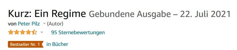 kurz ein regime amazon bestseller