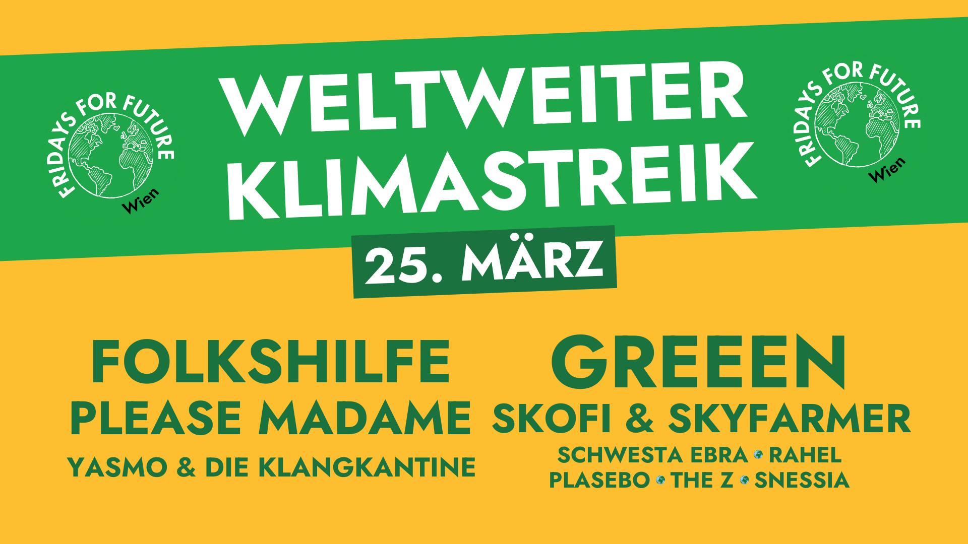 Events Wien: Weltweiter Klimastreik am 25. März #DontFuelWar #PeopleNotProfit