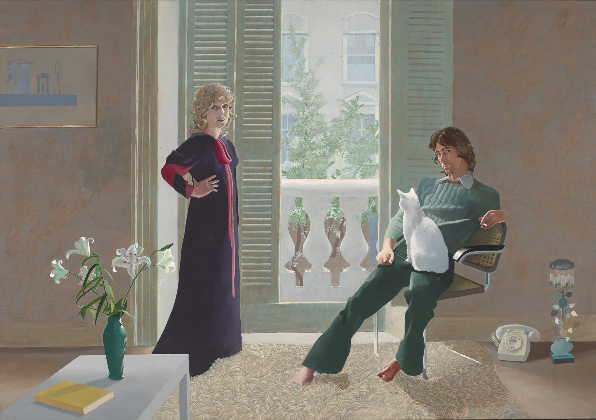 David Hockney, Mr. and Mrs. Clark and Percy, 1970–1971, Acryl auf Leinwand, 213,4 x 304,8 cm, Tate: Presented by the Friends of the Tate Gallery 1971 © David Hockney, Foto: Tate