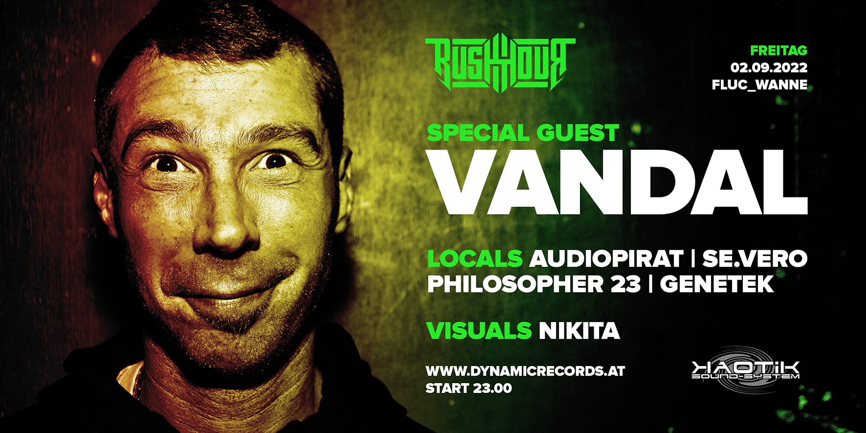 Events Wien: Rush hour reloaded pres: VANDAL