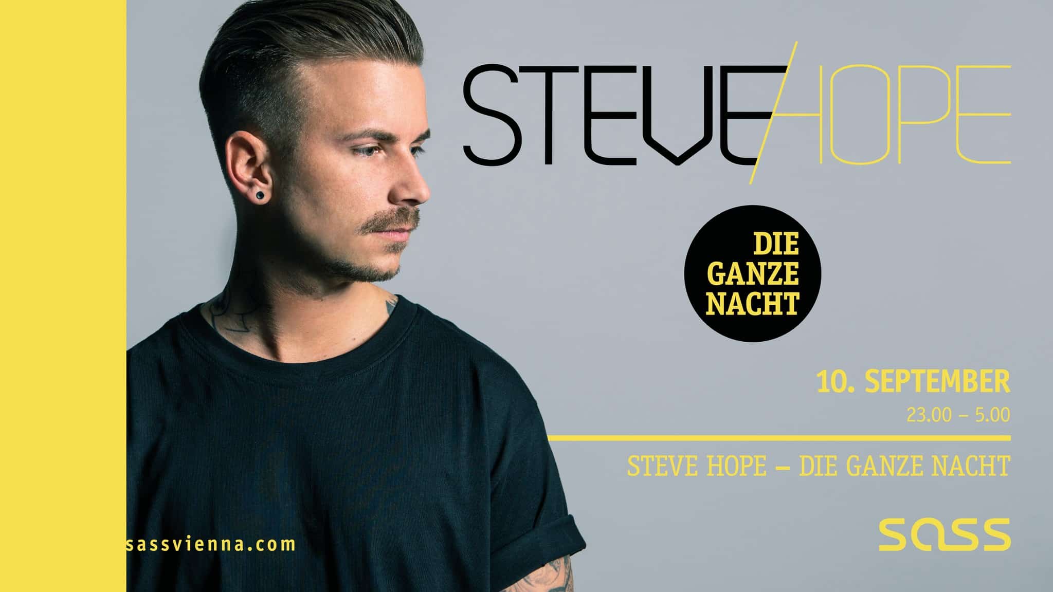 Events Wien: Steve Hope – Die ganze Nacht