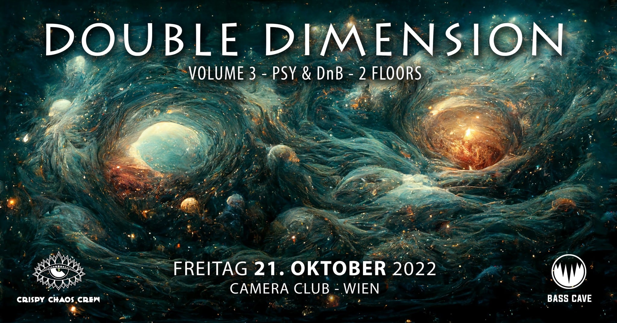 Events Wien: Double Dimension – hosted by C³ & Bass Cave