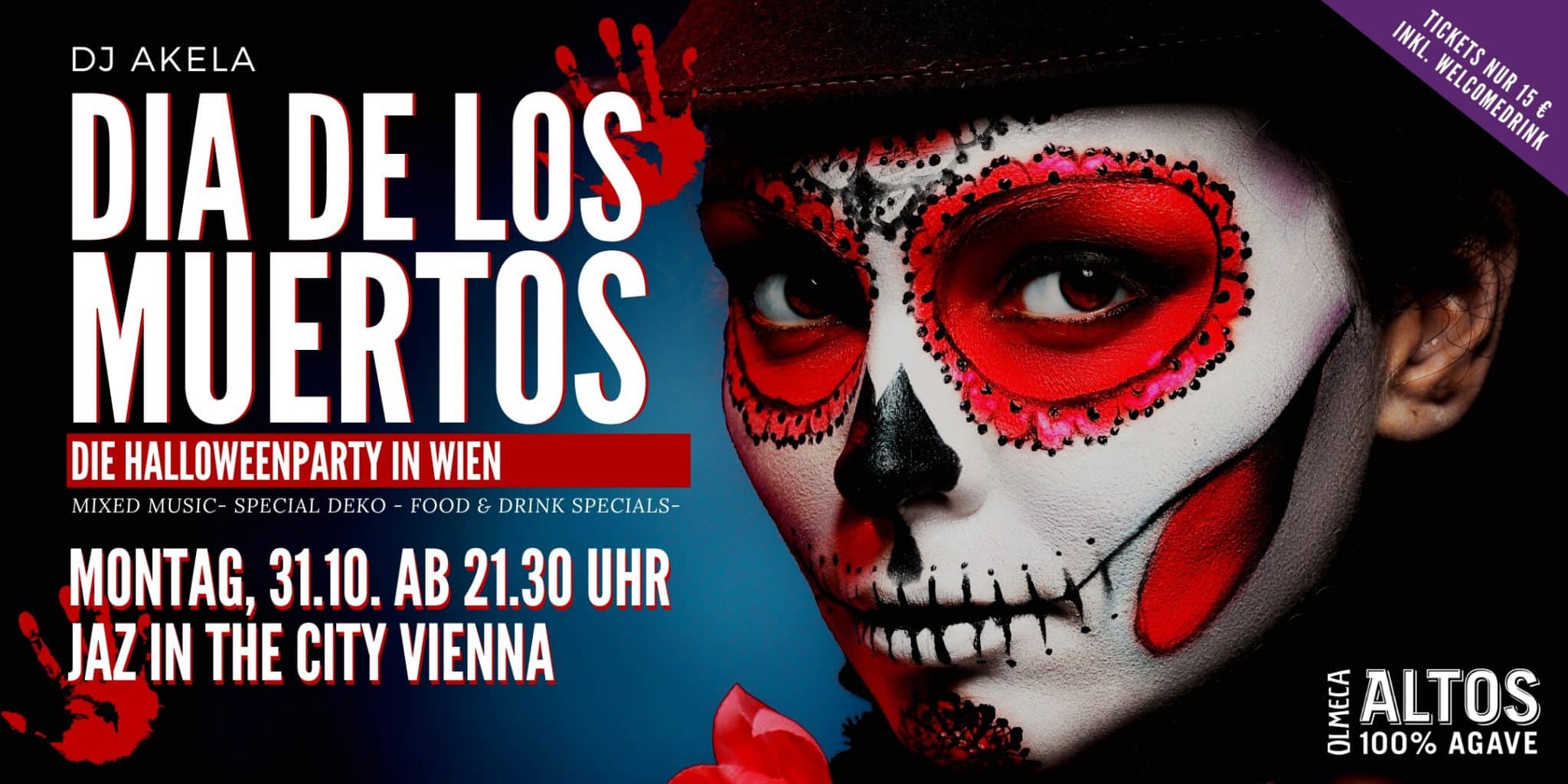 Events Wien: DIA DE LOS MUERTOS – Die Halloweenparty im Jaz in the City Vienna