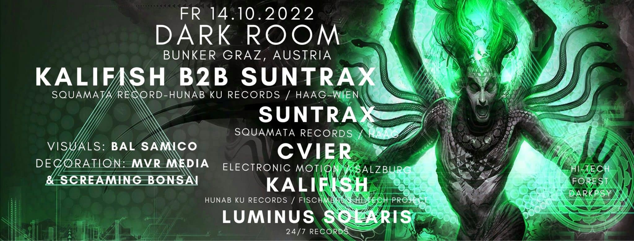 Events Wien: Dark Room with Kalifish b2b Suntrax