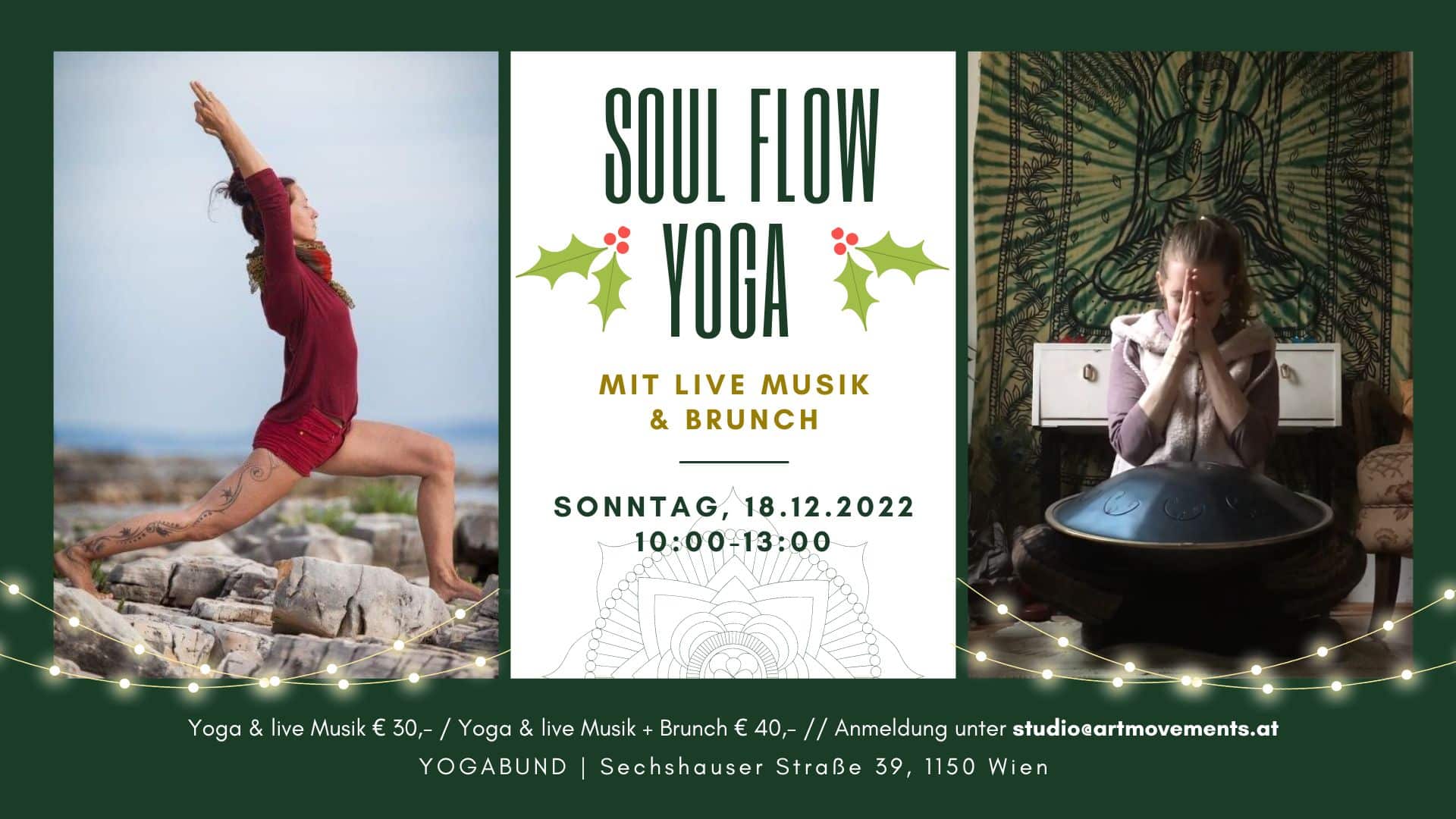 Events Wien: Soul Flow Yoga & LIVE Musik & Brunch