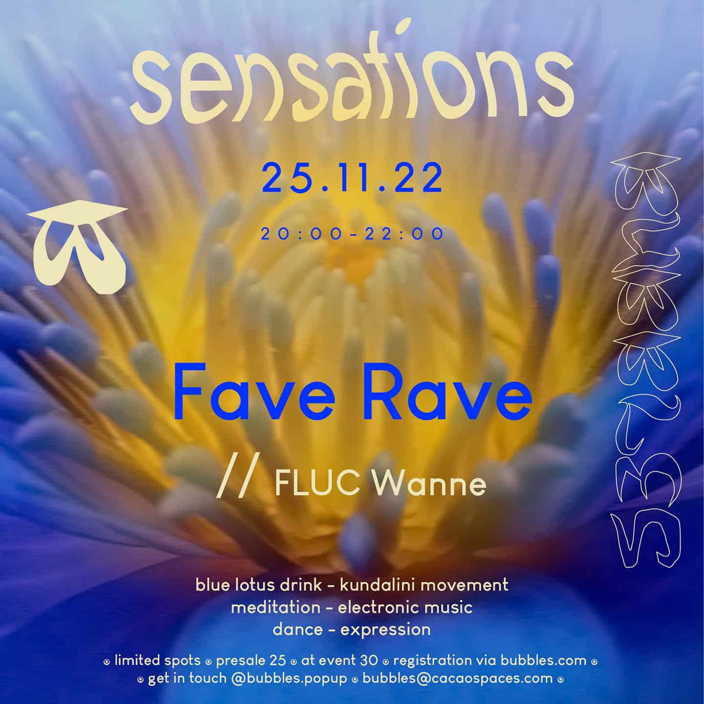bubbles SENSATIONS fave rave meets T:Räume der Lust - WARDA 20221125