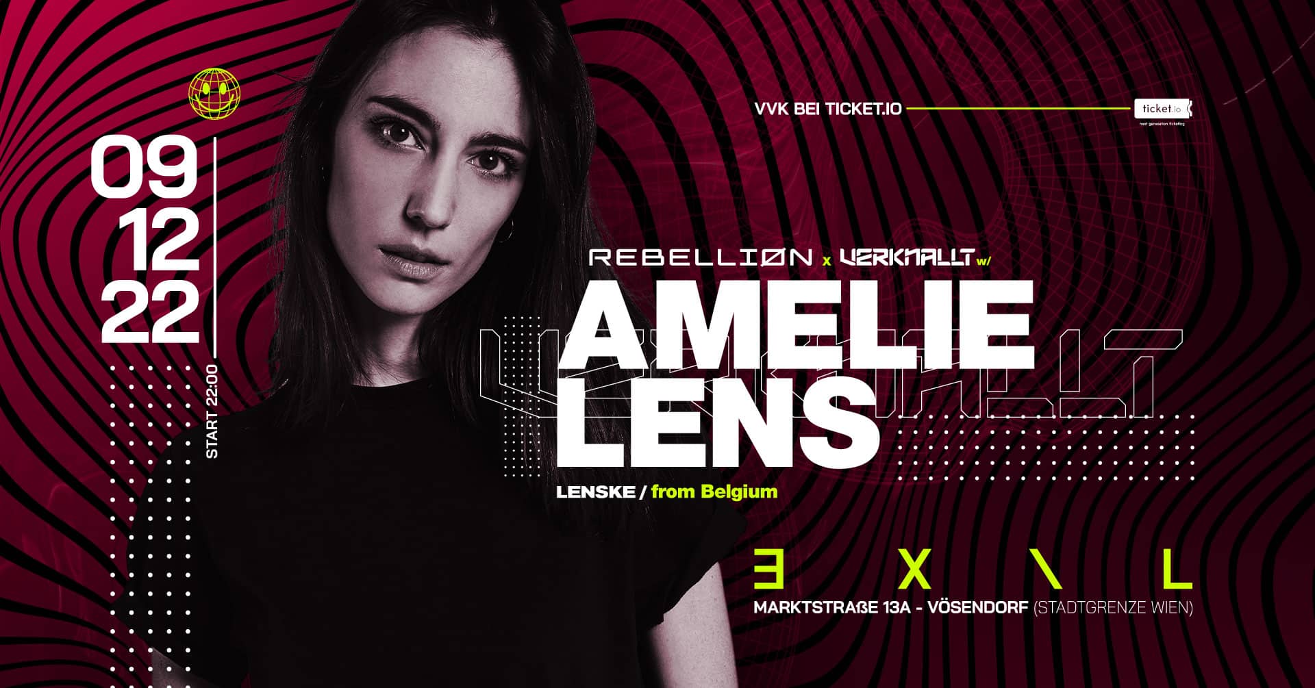 Events Wien: AMELIE LENS at EXIL pres. by VERKNALLT x REBELLIØN