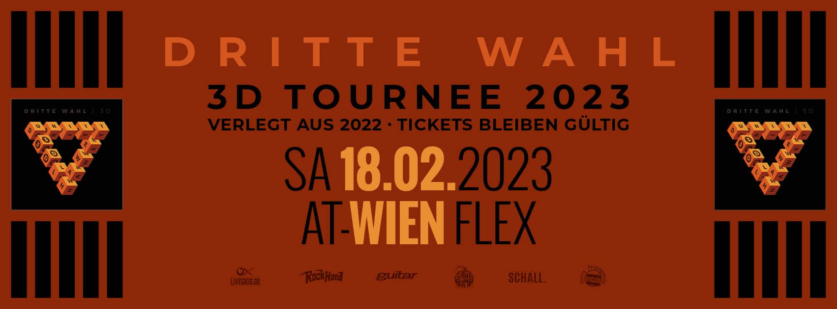 Events Wien: Dritte Wahl – 3D Tournee in Wien