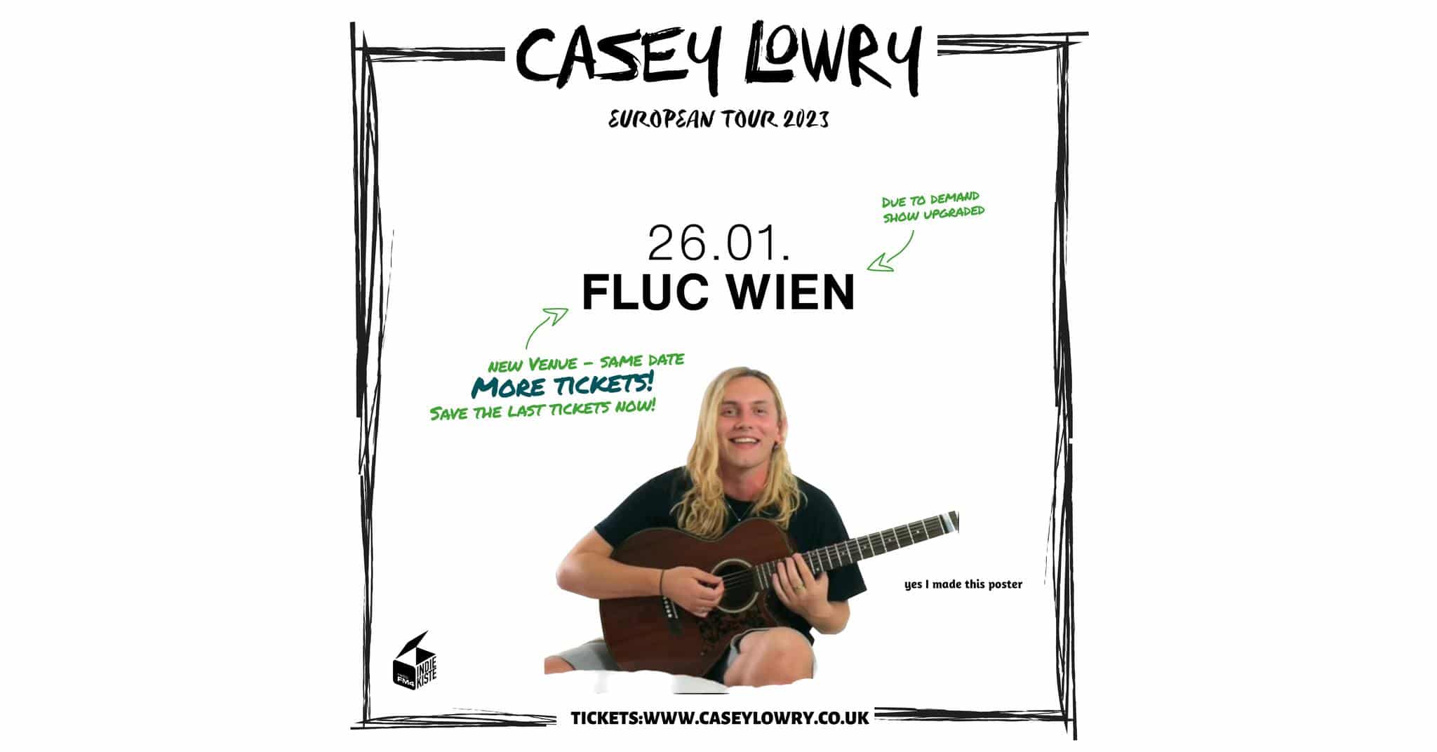 Events Wien: FM4 Indiekiste mit Casey Lowry