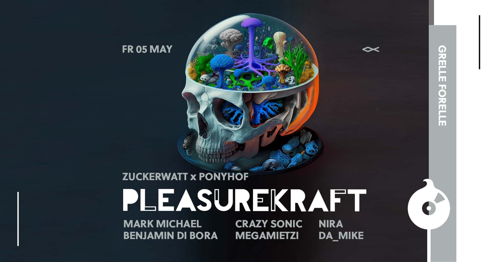 Events Wien: ZUCKERWATT w/ PLEASUREKRAFT x PONYHOF | <>< Grelle Forelle