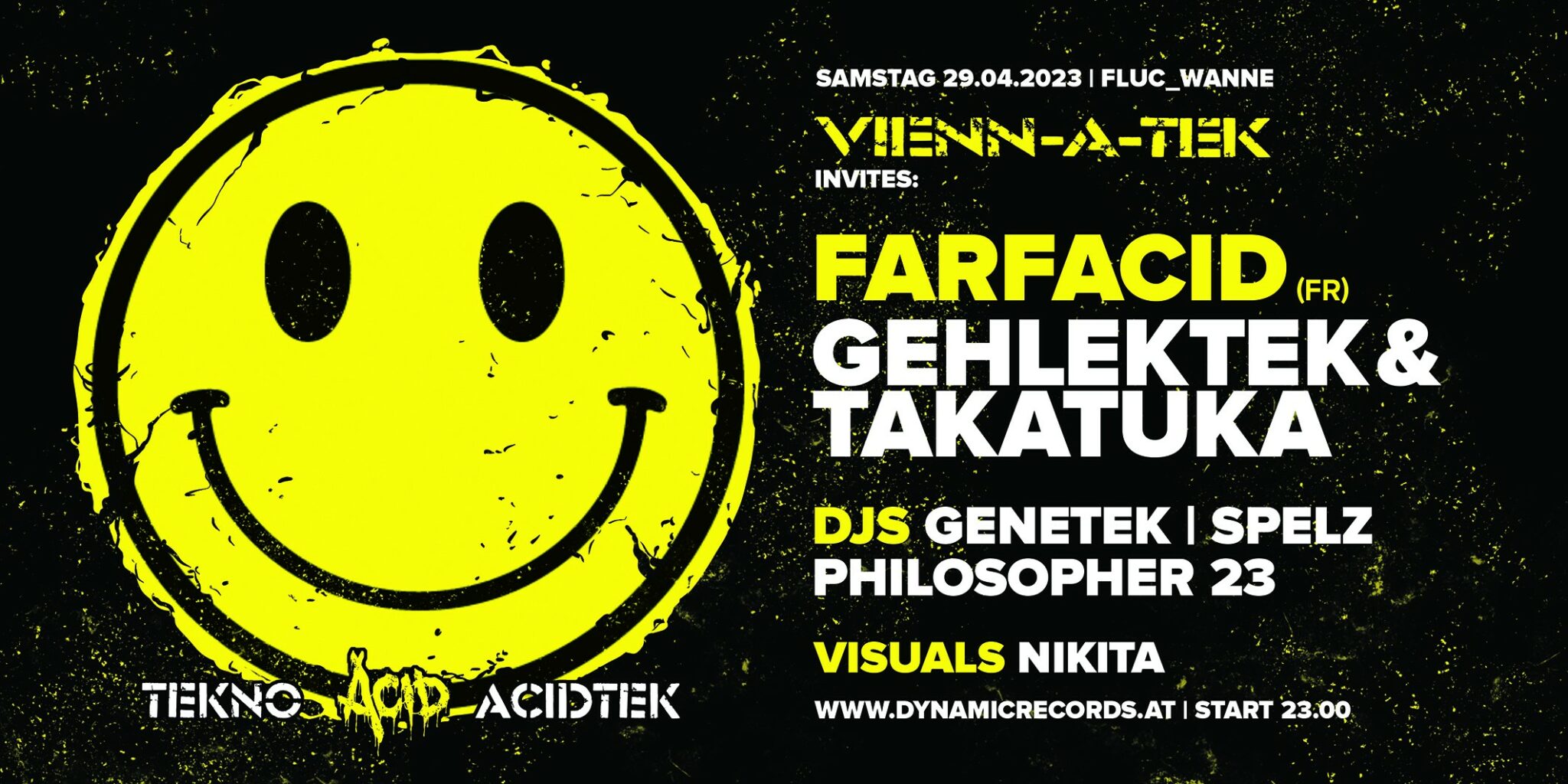 Events Wien: Vienn_a_tek invites >> Farfacid / Gehlektek / Takatuka