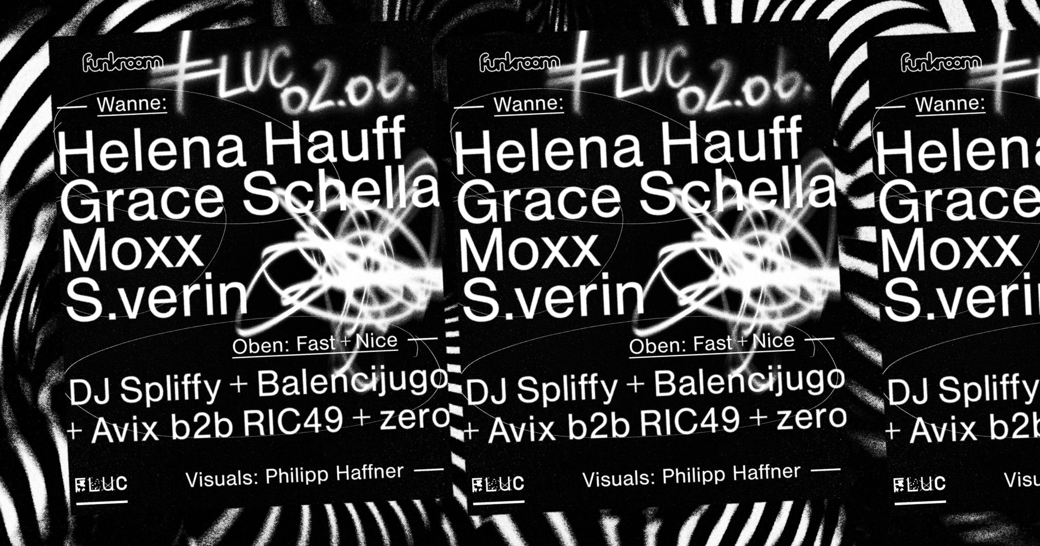 Events Wien: FUNKROOM Helena Hauff Grace Schella Fast+N1ce