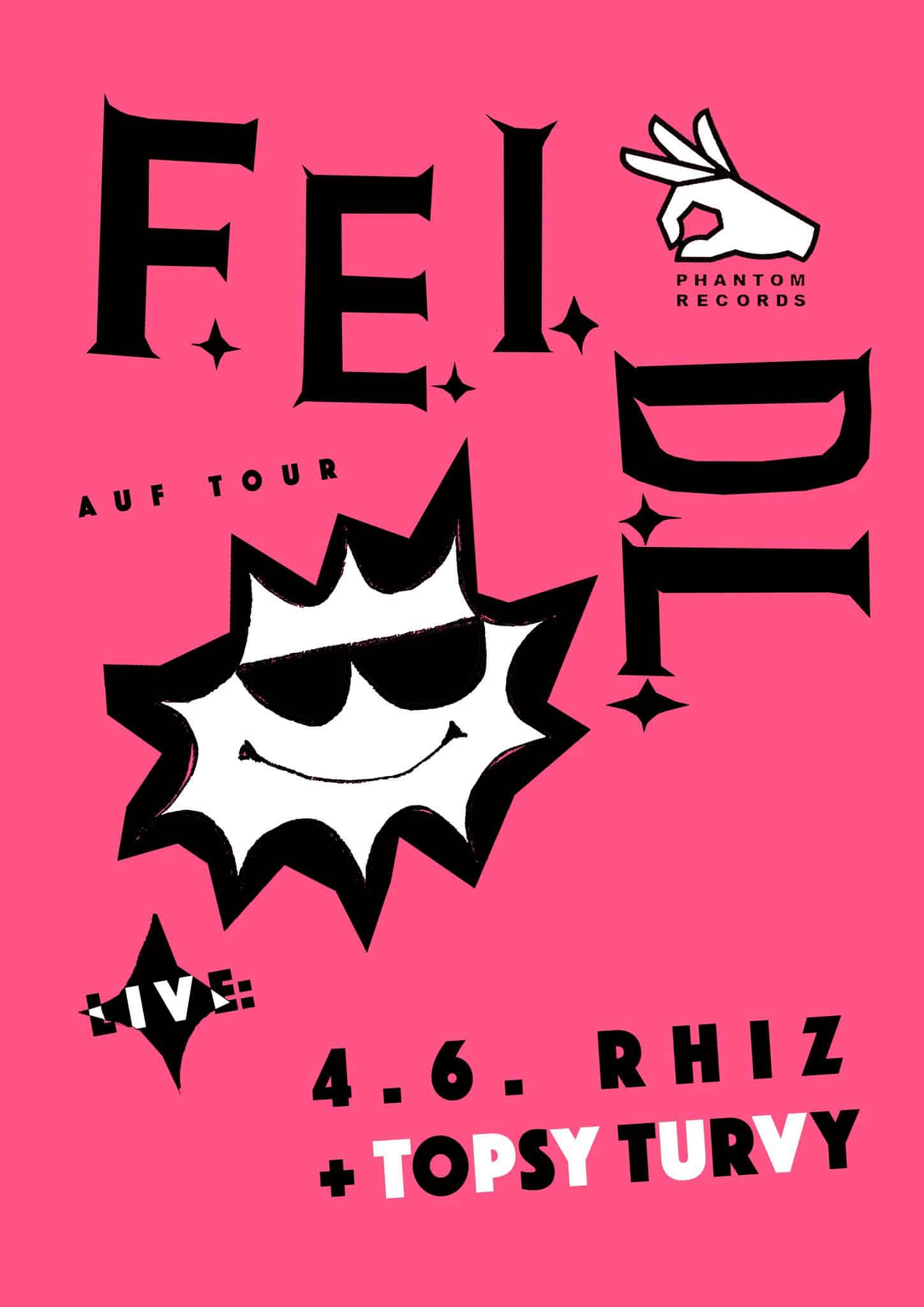Events Wien: F.E.I.D.L. & TOPSY TURVY im RHIZ