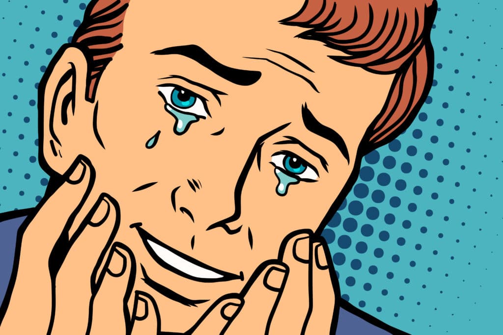 Tears,Of,Joy,,Funny,Face,Man,In,Love