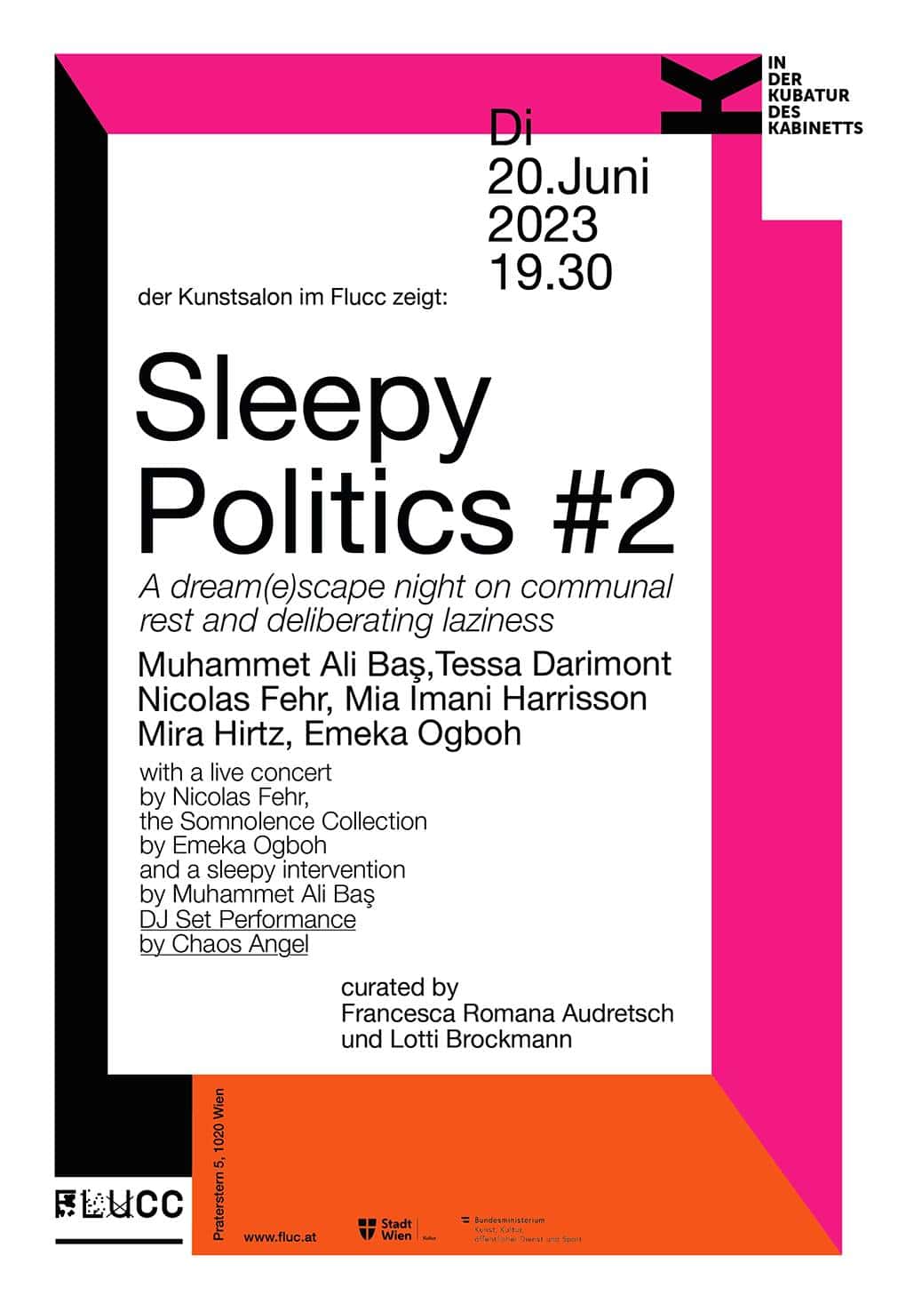 Events Wien: Kubatur #4 – Sleepy Politics #2 – A dreamscape night on communal rest and deliberating laziness