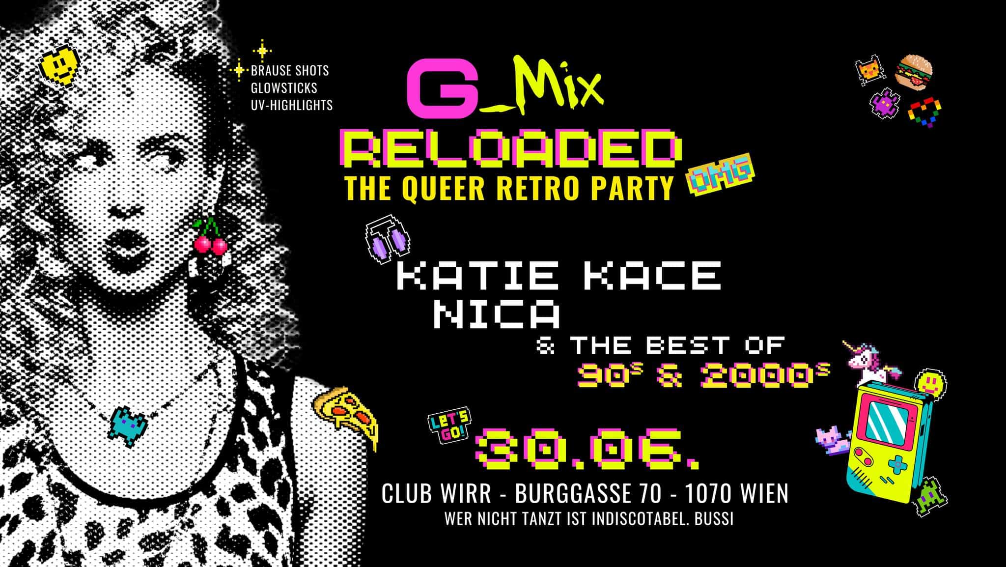 Events Wien: G_Mix RELOADED – The Queer Retro Party 90s & 2000s