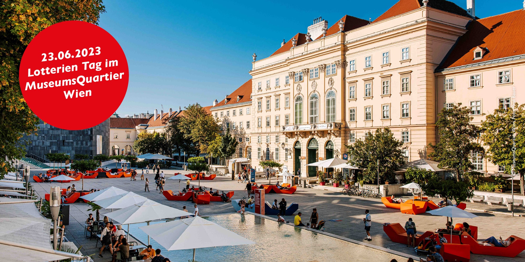 Events Wien: Lotterien Tag im MQ • Gratis Eintritt: mumok, Leopold Museum, Kunsthalle Wien & Escape Poverty