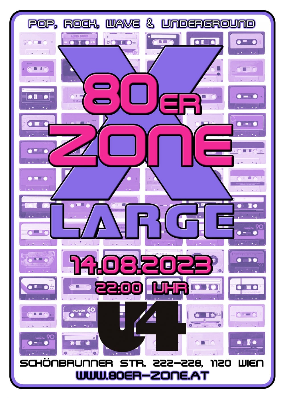 Events Wien: 80er-Zone X-Large ft. Welcome To The Jungle