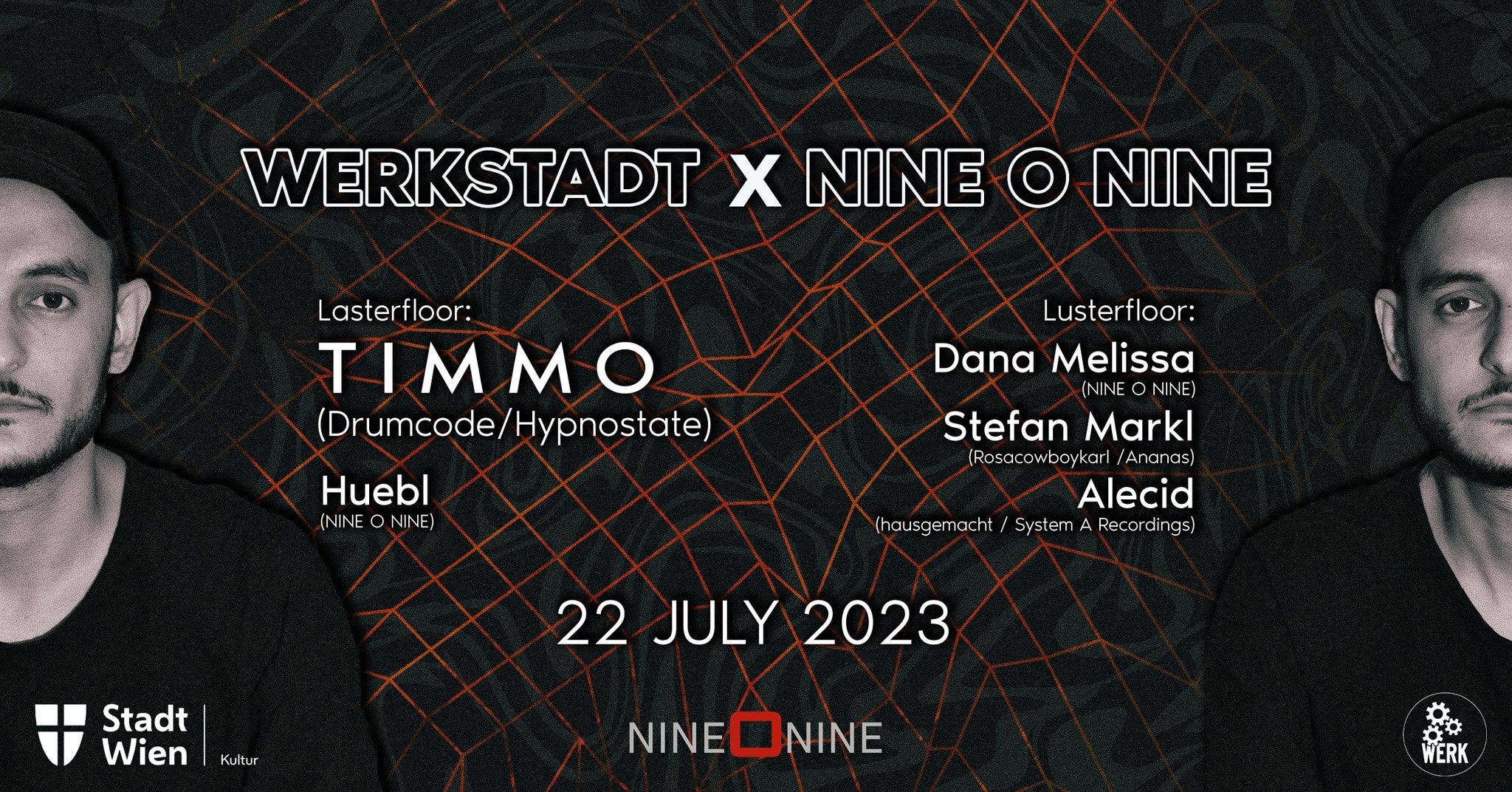 Events Wien: WERKStadt x NINE O NINE w/ Timmo (Drumcode/Hypnostate)