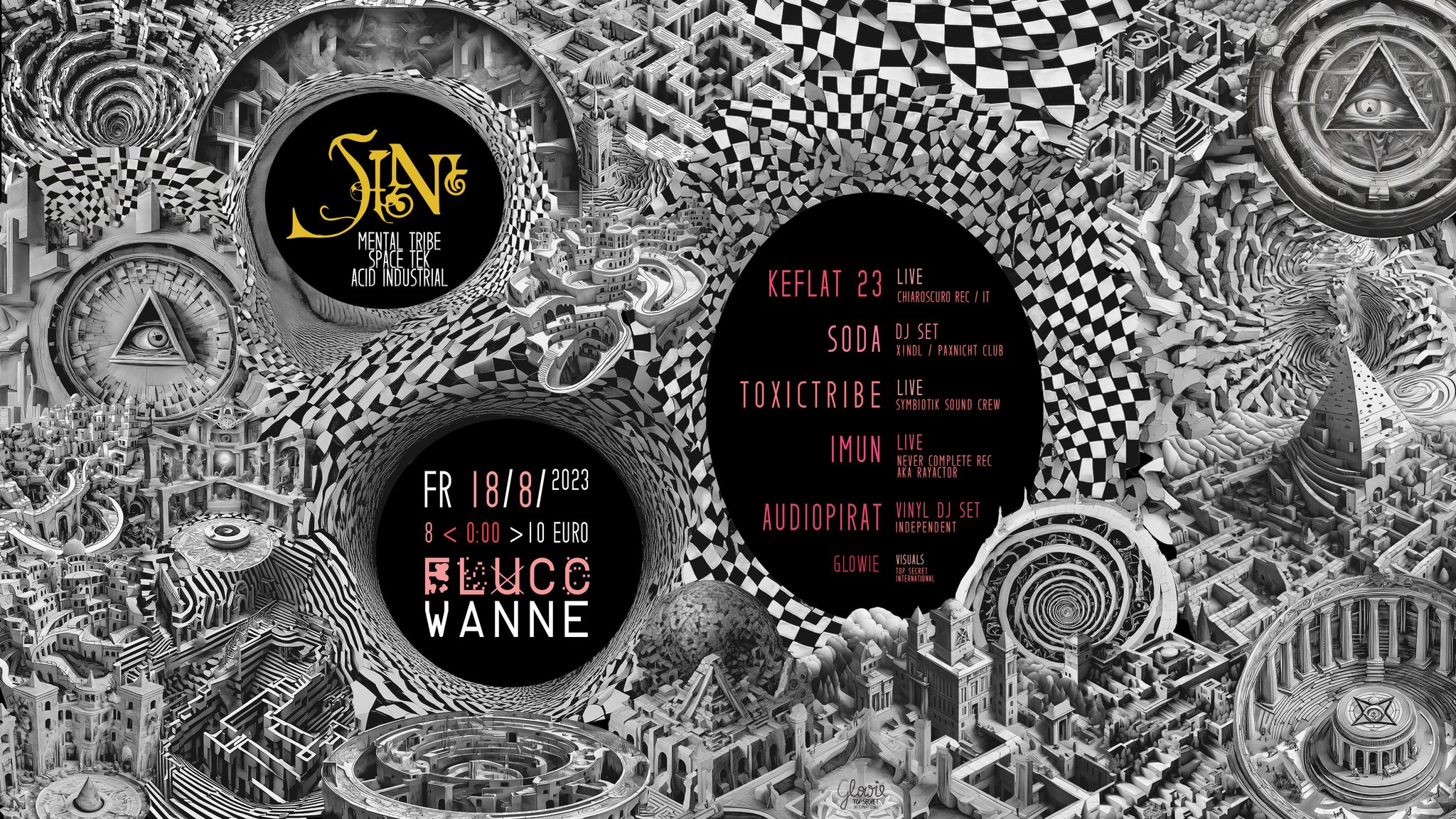 Events Wien: SIN w/ Keflat 23 LIVE, SoDa, Toxictribe LIVE, Imun LIVE, Audiopirat