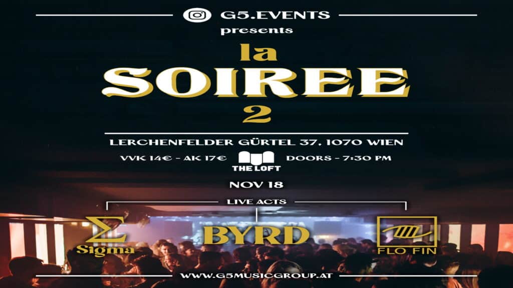 La Soiree flyer facebook