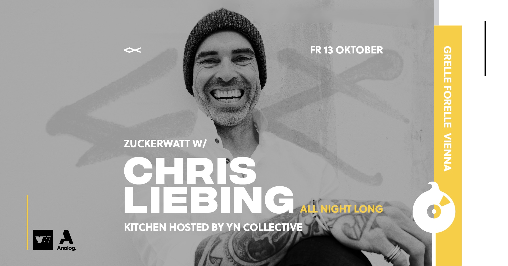 Events Wien: ZUCKERWATT x YN COLLEKTIVE w/Chris Liebing