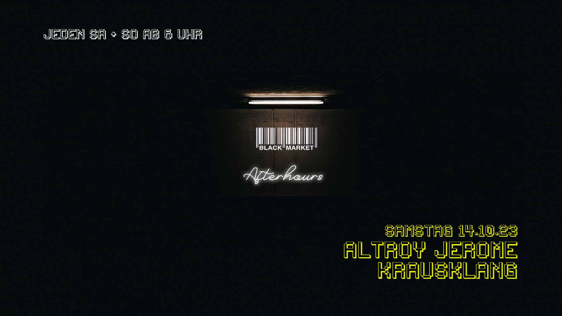 Events Wien: AFTERHOUR mit ALTROY JEROME & KRAUSKLANG