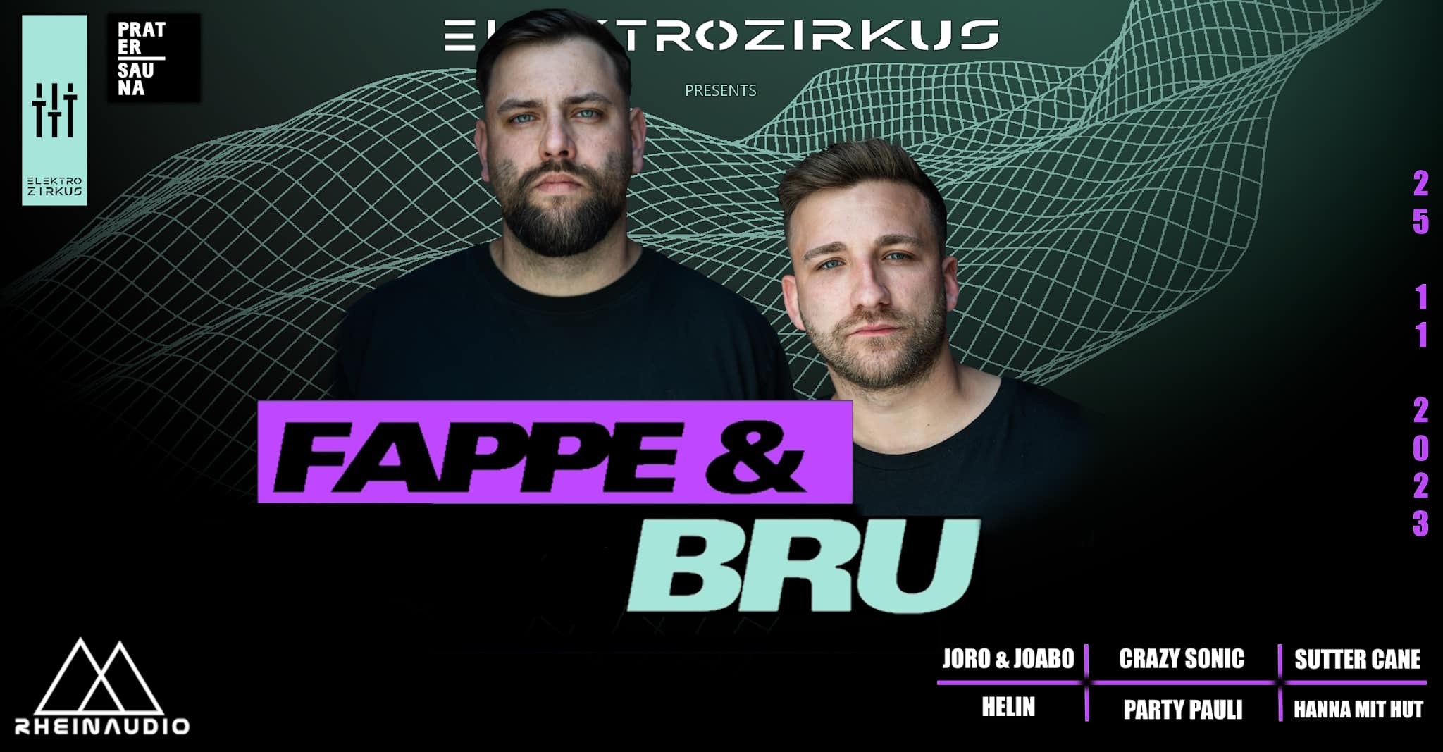 Events Wien: FAPPE & BRU | pres. by ELEKTROZIRKUS
