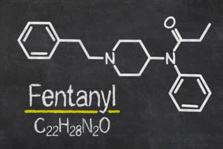 Blackboard,With,The,Chemical,Formula,Of,Fentanyl