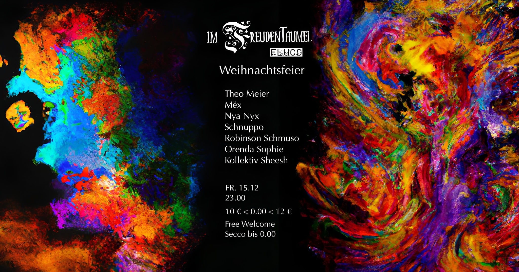 Events Wien: Im Freudentaumel Weihnachtsfeier mit Theo Meier, Mëx, uvm.