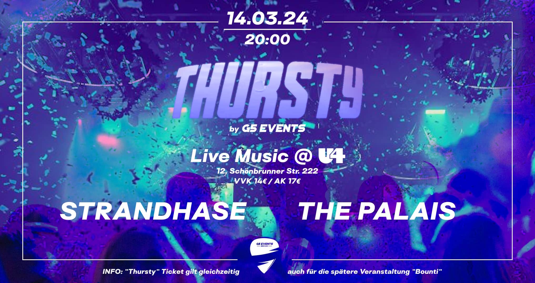 Events Wien: Thursty im U4