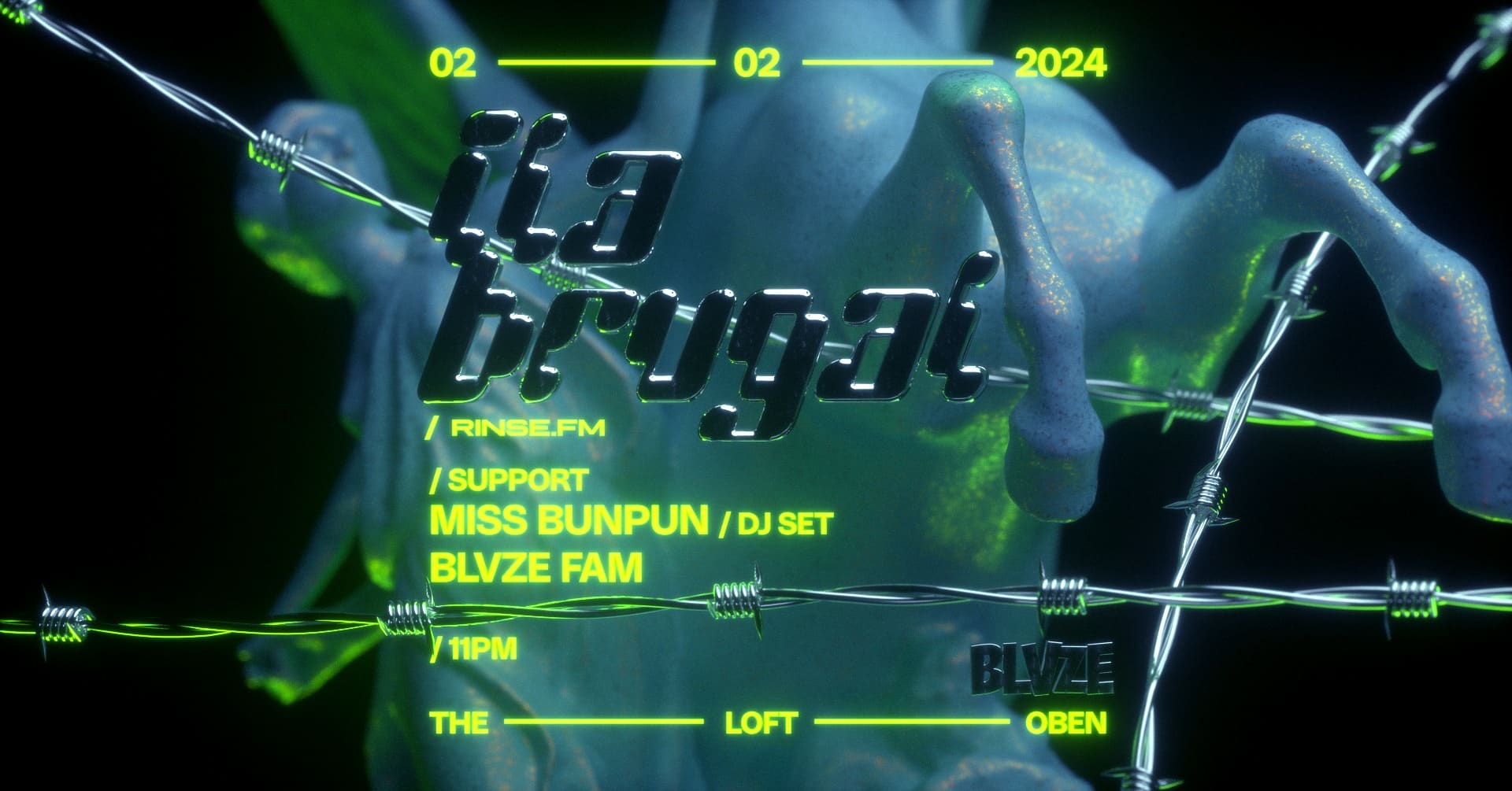 Events Wien: BLVZE x ILA BRUGAL (Rinse FM / UK) @ The Loft Oben