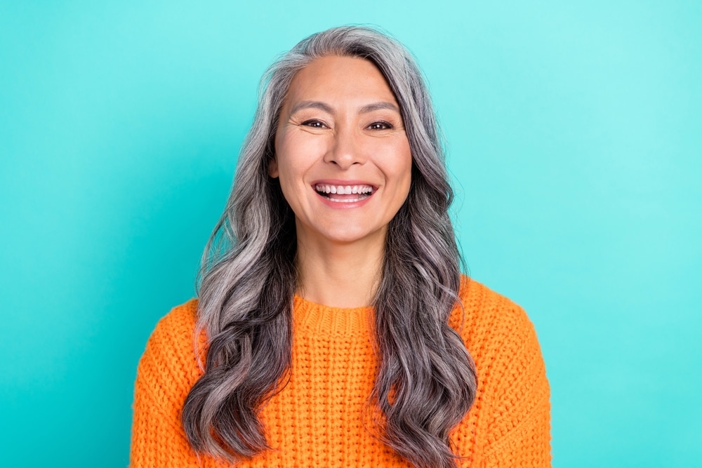 Portrait,Of,Attractive,Cheerful,Glad,Grey haired,Woman,Laughing,Funny,Joke