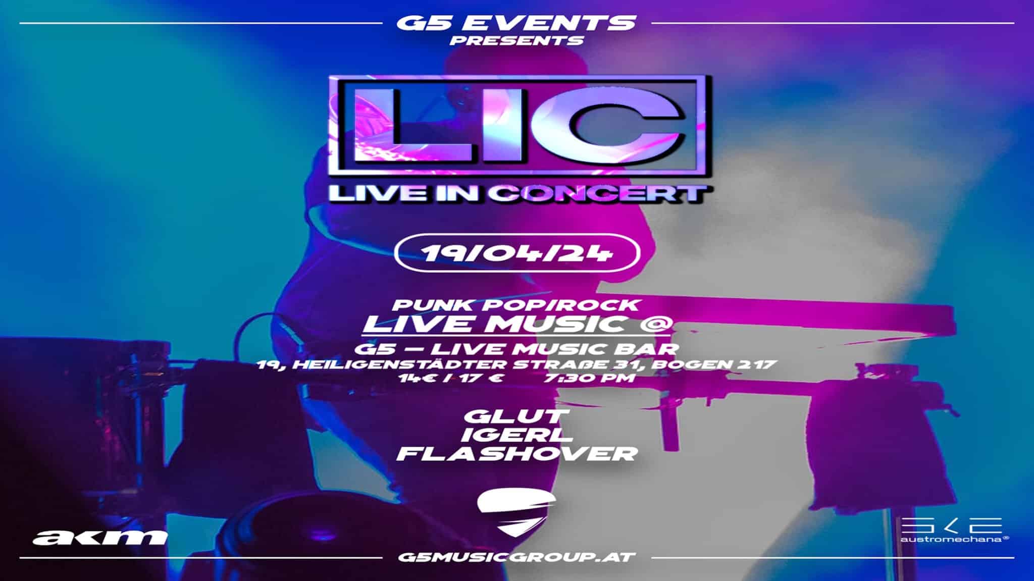 Events Wien: LIC – Live in Concert