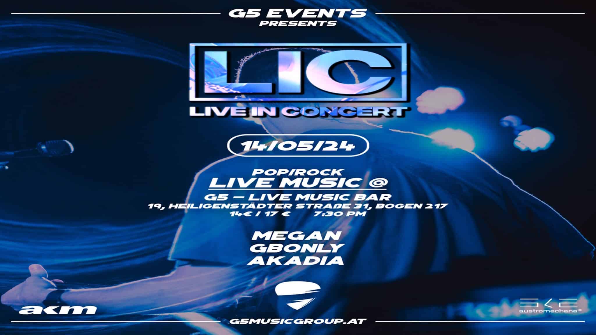 Events Wien: LIC – Live in Concert