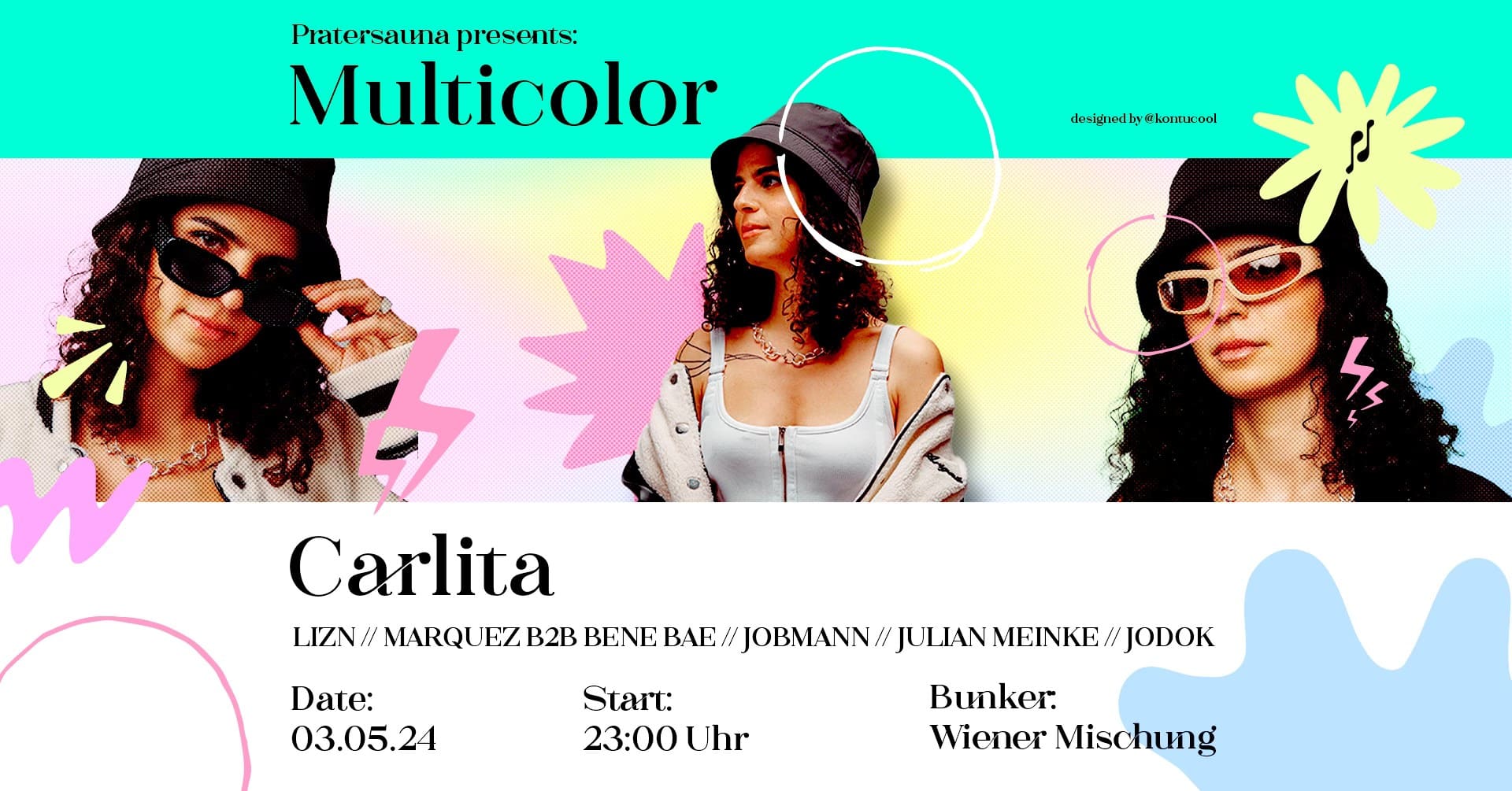 Events Wien: MULTICOLOR Opening mit CARLITA | PRATERSAUNA
