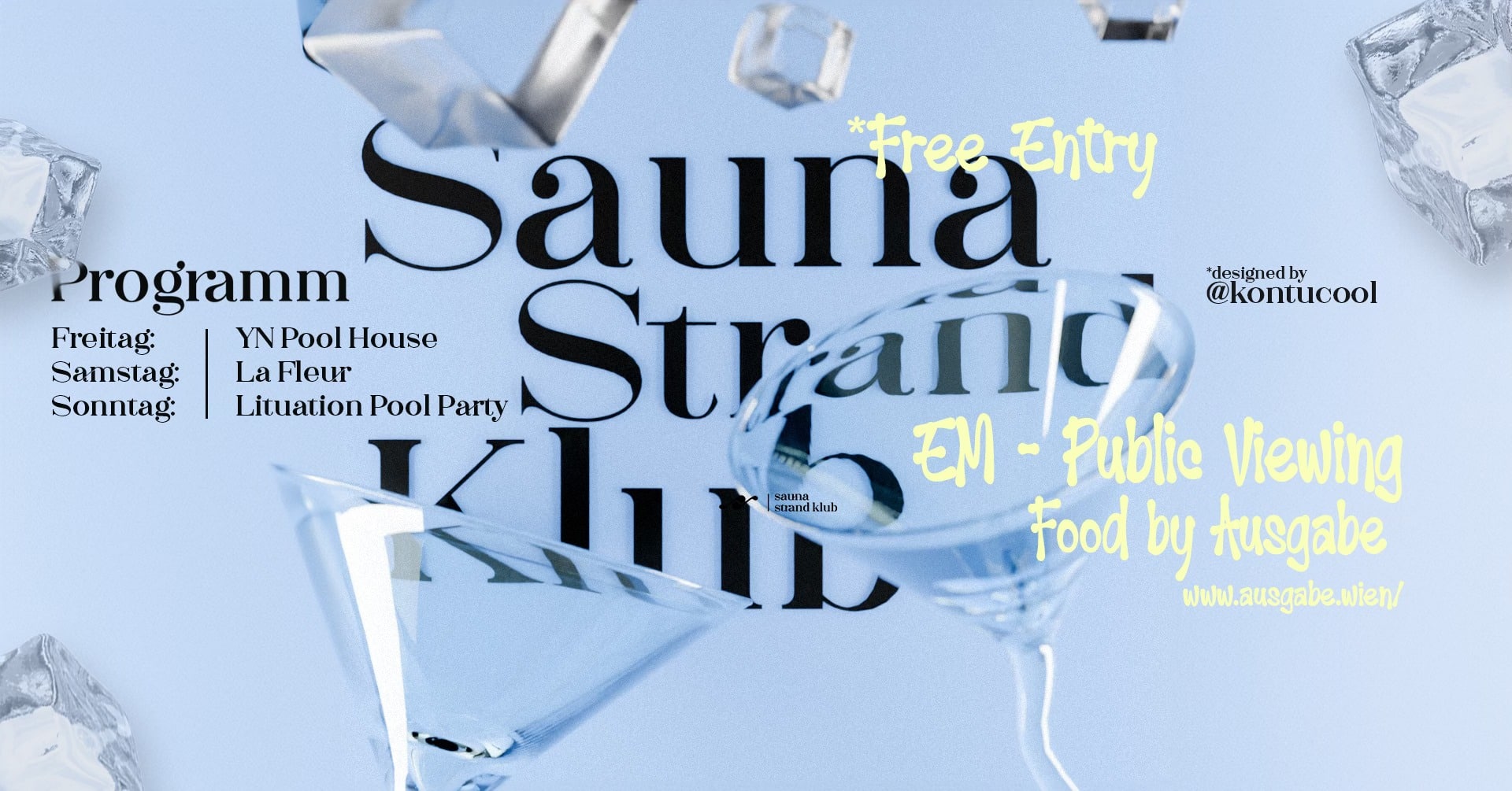 Events Wien: Sommer am Pool | Sauna Strand Klub 2024
