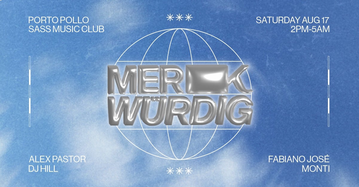 Events Wien: MERKWÜRDIG / OPEN AIR / RAVE w/ Alex Pastor
