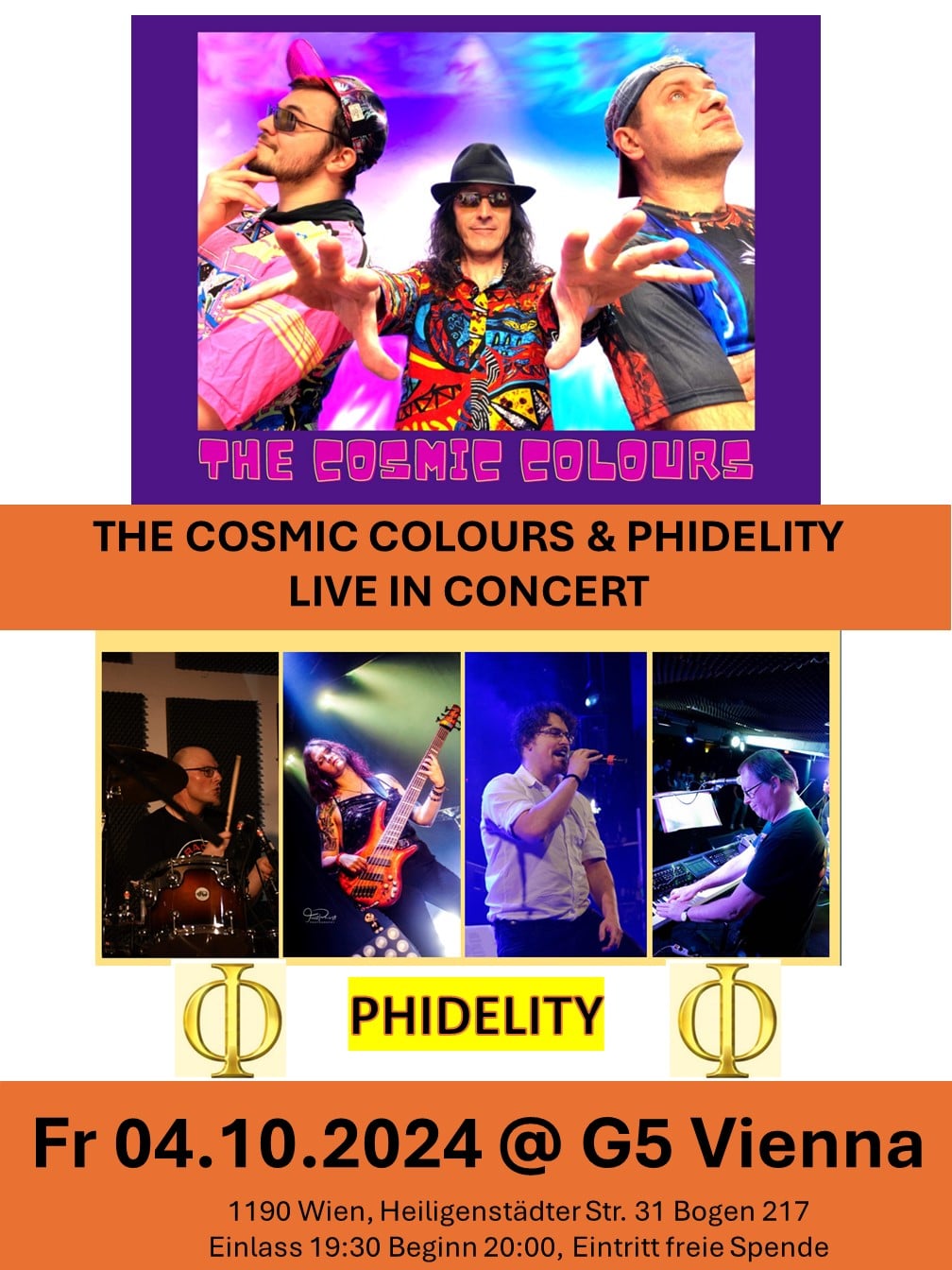 Events Wien: The Cosmic Colours & Phidelity LIVE in Concert
