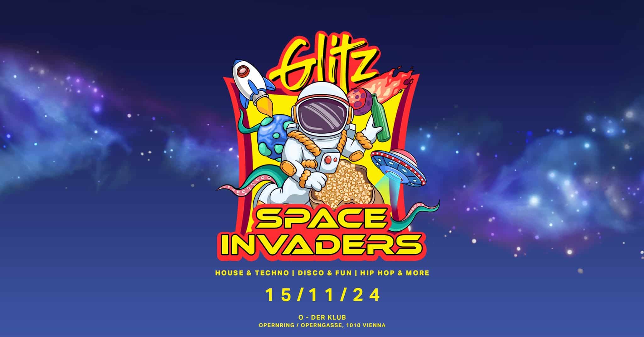 Events Wien: GLITZ – Space Invaders