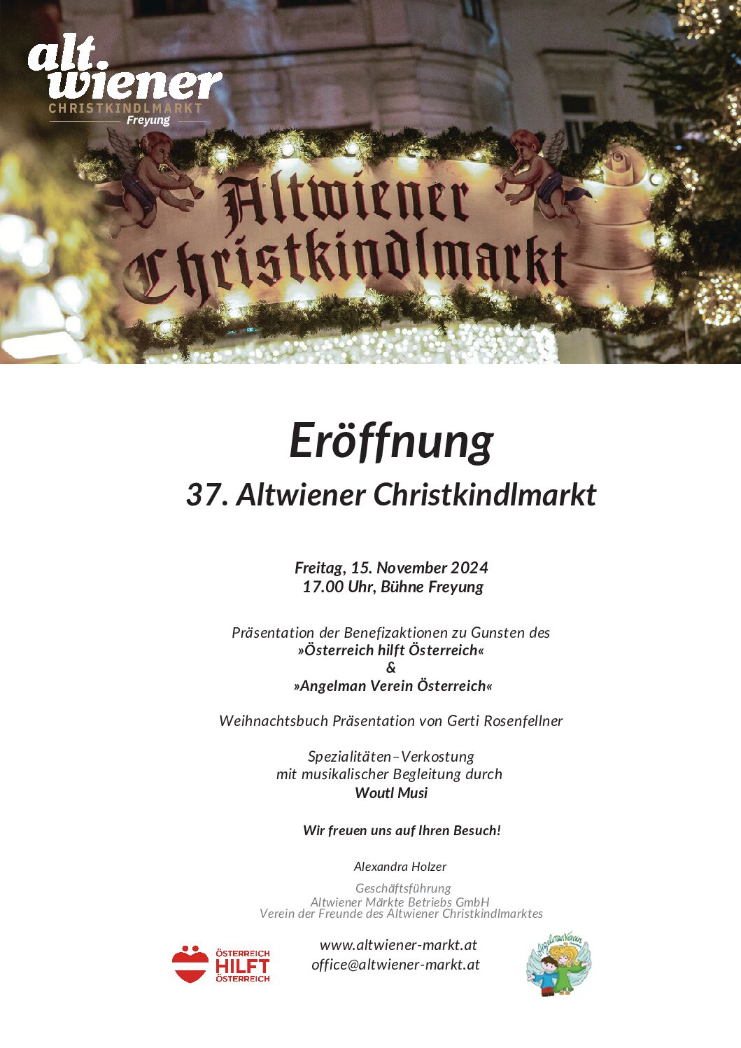 Events Wien: Altwiener Christkindlmarkt Freyung
