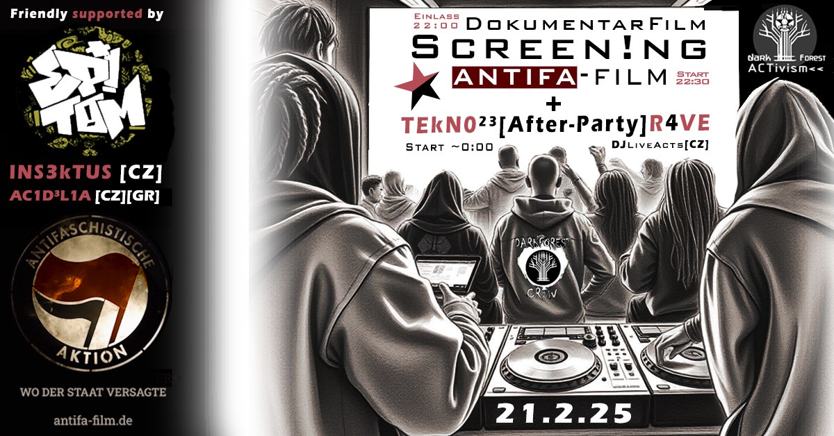 Events Wien: D0K • F1LM • [ SCREEN1NG ] & TEKN0R4VE PARTY <> M4RTY • EPITOM [Live-ACT]