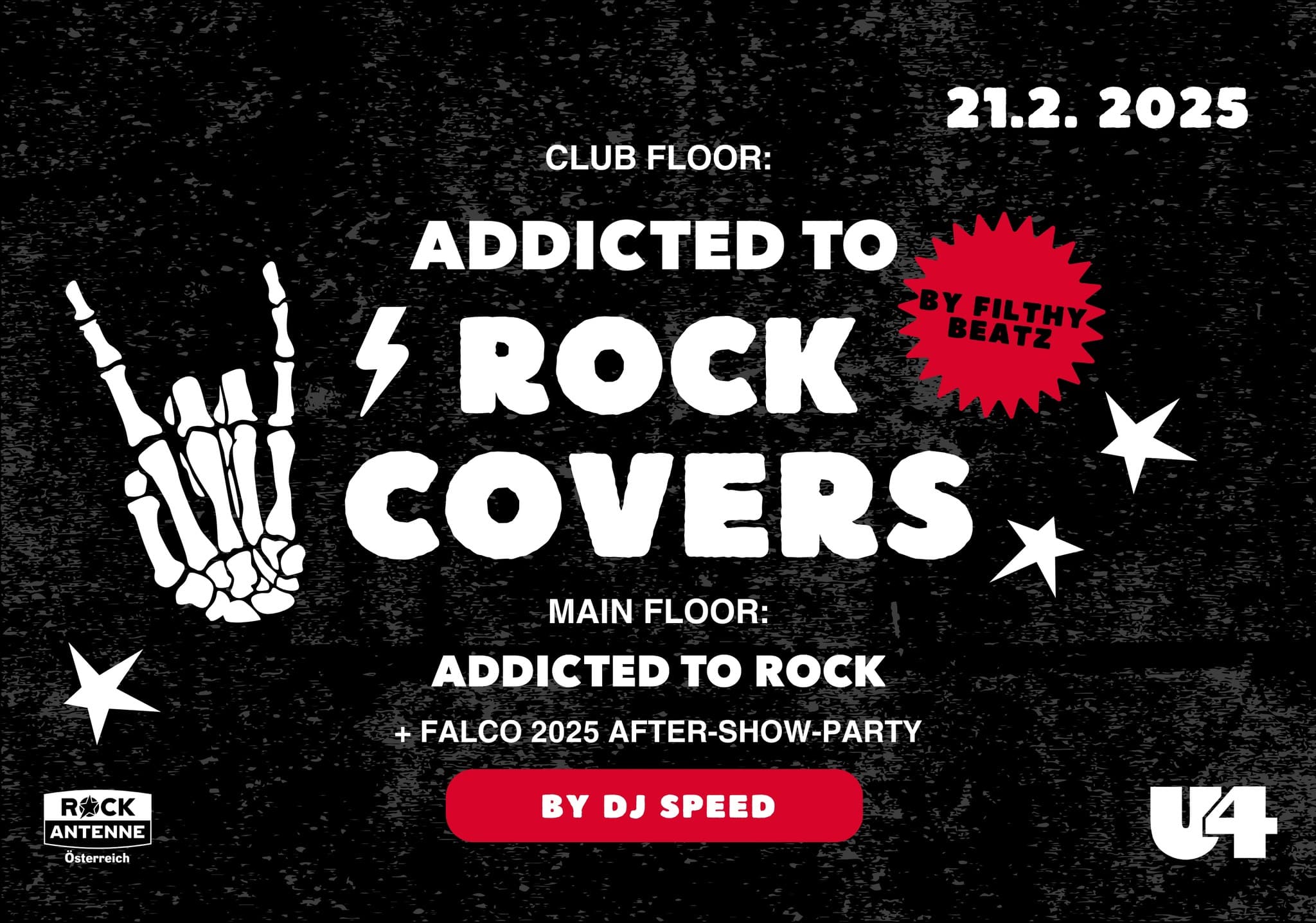Events Wien: Addicted to Rock Covers + Falco 25 After-Show-Party