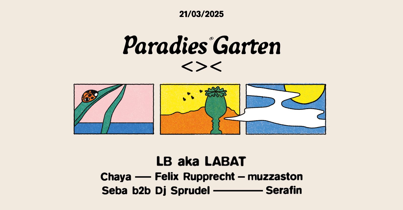 Events Wien: PARADIES GARTEN w/ LB aka LABAT | Grelle Forelle <><