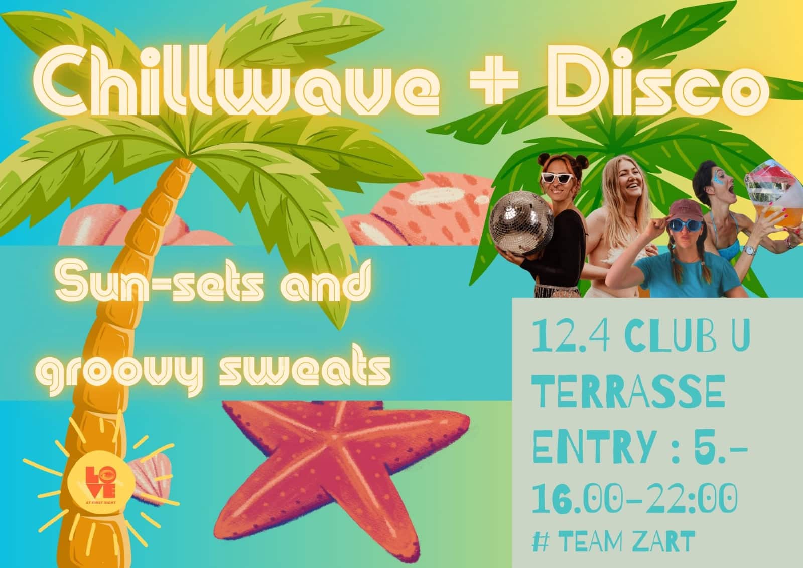 Events Wien: LOVE AT FIRST SIGHT – SUN-SETS & GROOVY SWEATS