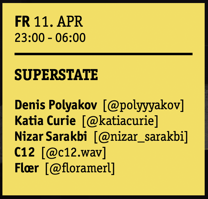 Events Wien: SUPERSTATE