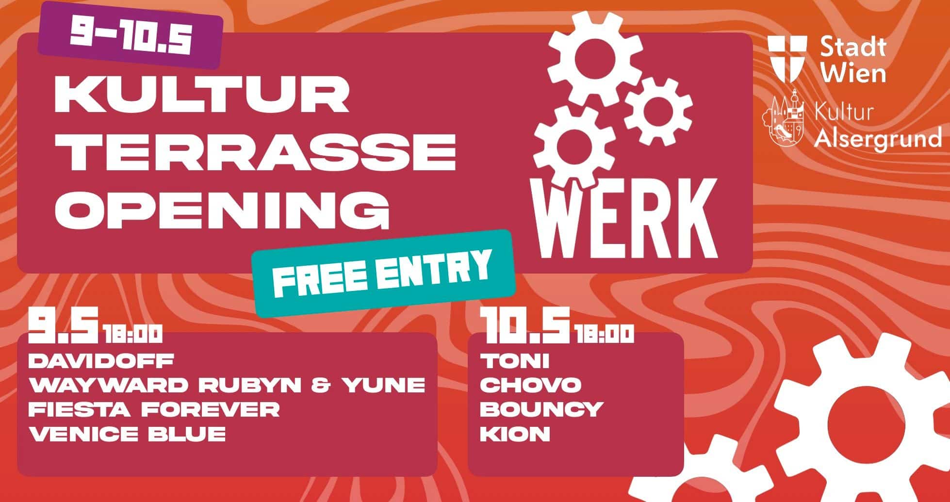 Events Wien: KULTURTERRASSE WERK OPENING 2025