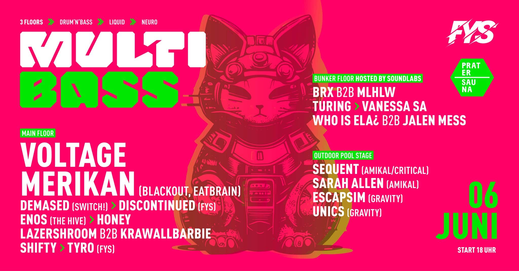 Events Wien: FYS / MultiBass | VOLTAGE & MERIKAN