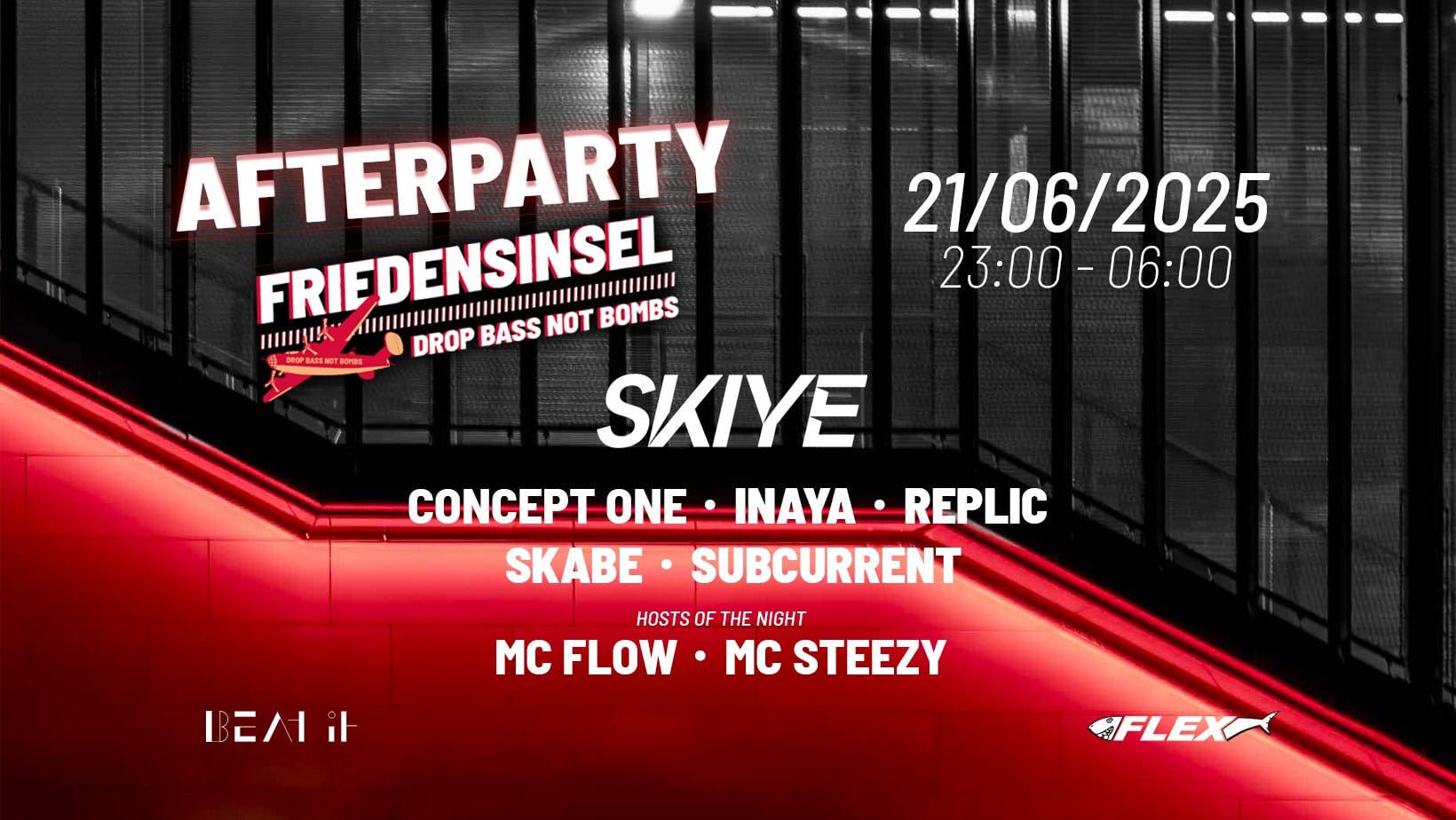 Events Wien: BEAT IT pres. Donauinselfest Friedensbrücke Afterparty
