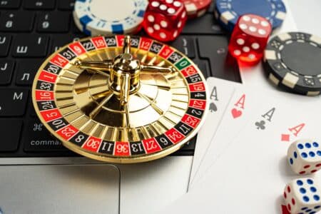 Image,Features,Casino,Table,Game,Elements,Like,Chips,,Cards,,And